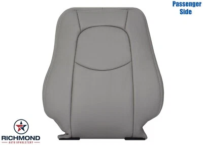 Chevy HHR 2006-2011 - Cubierta de asiento de cuero genuino con respaldo inclinado lateral del pasajero gris Foto 1 de 4