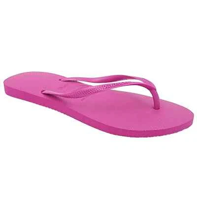 Havaianas 女式修身拖鞋凉鞋,尺寸 US 11/12 玫瑰胶紫色 — 第 1/4 张图片