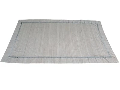 Crate & Barrel Tablecloth Beige Gray 60”x120” Valencia Platinum Rare HTF EUC - Image 1 of 3