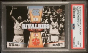 2010 Upper Deck North Carolina Set #90 Michael Jordan Horace Grant Rivalry PSA 9 - Picture 1 of 2