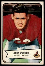 1954 Bowman Jerry Watford Chicago Cardinals #107