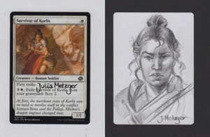 Magic Survivor of Korlis Artist Proof original Zeichnung Autogramm Metzger MtG - Bild 1 von 3