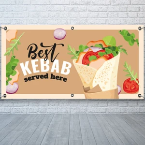 PVC Banner Kebabs Fast Food Werbedruck Outdoor wasserdicht hochwertig - Bild 1 von 3