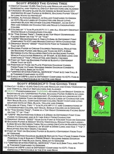 Scott #5683-2022 (58c) Silverstein Giving Tree CF, Genuine and Descriptive Tabs! - Picture 1 of 1