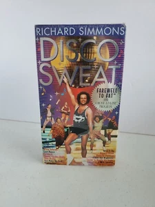 Richard Simmons Disco Sweat Farewell To Fat VHS Workout Video Exercise - Picture 1 of 3
