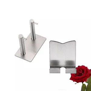 Hair Dryer Holder Wall Mounted with Self Adhesive Stainless Steel Hair Dryer - Picture 1 of 11