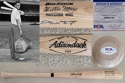 PSA DNA Willie Mays Professional Model 302 Adirondack Bat Signed ✍️ Autograph - Image 1 of 4