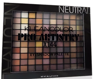 Paleta de sombras de ojos profesionales neutras KleanColor Pro Artistry X144 ENORME - Imagen 1 de 1