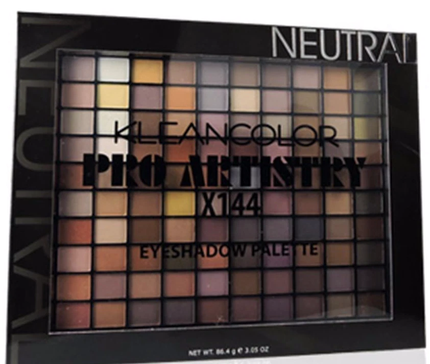 KleanColor Pro Artistry X144 Neutral Professional Eye Shadow Palette HUGE - Image 1 of 1