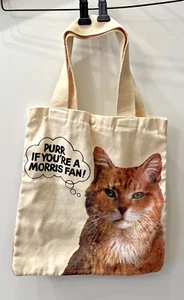 VINTAGE! Borsa tote in tela Morris the Cat 9 Lives anni '80, con chiusura a scatto, borsetta - Foto 1 di 7