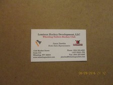 ECHL Wheeling Nailers Vintage Logo Hockey Business Card