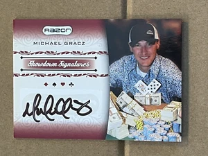 Michael Gracz 2007 Razor Poker Showdown Signatures SS-15 Autograph - Imagen 1 de 2