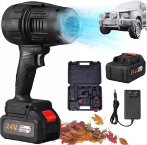 Dry Blower Cordless Super Power Fan Air Duster Battery for Car Drying Cleaning - Picture 1 of 11