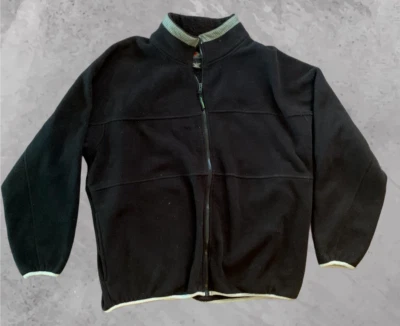 VINTAGE Structure Sport Men's Large Full Zip Black Jacket 100% Polyester pockets - Image 1 of 4