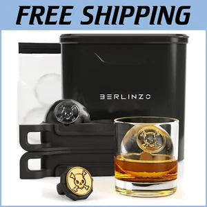 Stylish Crystal Clear Ice Sphere Maker - 2 Large Ice Balls for Perfect Cocktails - Picture 1 of 11