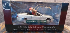 MAISTO Mercedes-Benz CLK Cabriolet Santa & Rudolph 1:43 #61600 Die-Cast 1999 NEW - Picture 1 of 9