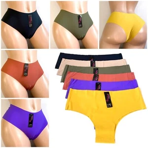 6-12 Long leg TANGAS Bikini Panties high Cut No SHOW UNDIES Underwear 148 S-XL - Picture 1 of 11