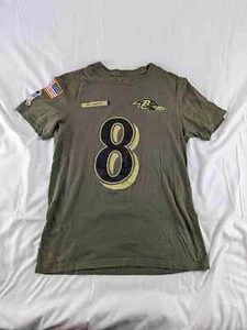 Nike Baltimore Ravens Lamar Jackson Salute To Service Military Football Shirt S - Picture 1 of 7