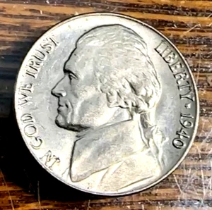 1940 Rev. of '39 Jefferson Nickel Original Gem White BU Sharp Full Steps CHRC - Picture 1 of 2