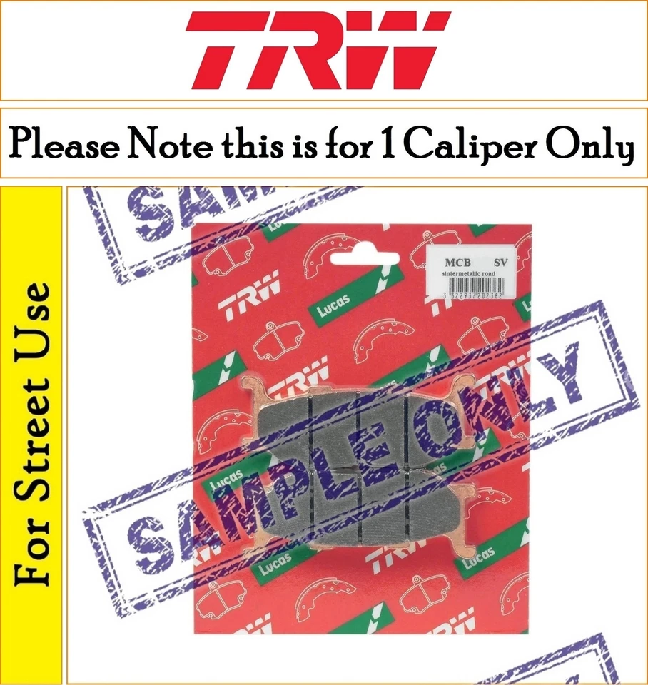 Laverda RGA 1000 Jota 1983-1986 [Front Sintered Brake Pads] [TRW SV Series] - Image 1 of 1