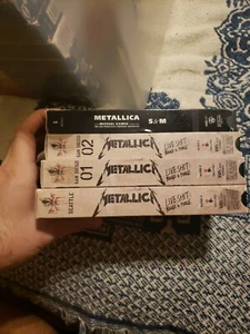 METALLICA Live Shit: Binge & Purge Michael Kam San Francisco Orchestra 4 VHS LOT - Picture 1 of 6
