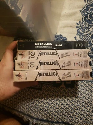METALLICA Live Shit: Binge & Purge Michael Kam San Francisco Orchestra 4 VHS LOT - Image 1 of 4