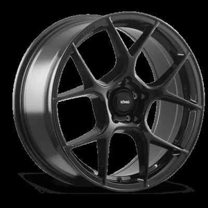 16x7.5 +40 Konig Diverge 5x100 Gloss Black Wheels (Set of 4) - Picture 1 of 2
