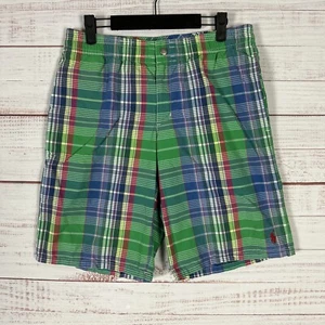 Bañador Polo Ralph Lauren Para Hombre Mediano (30-32) Forrado Pantalones Cortos Multicolor A Cuadros - Imagen 1 de 8
