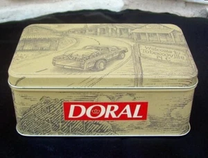Doral Cigarettes Tin Welcome to Tobaccoville North Carolina 1996 Empty - Picture 1 of 5