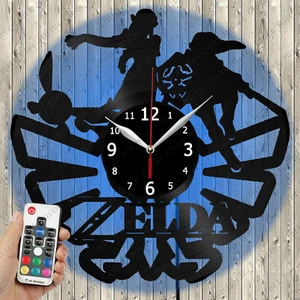 LED Clock Legend of Zelda LED Light Vinyl Record Wall Clock LED Wall Clock 221 - Picture 1 of 12