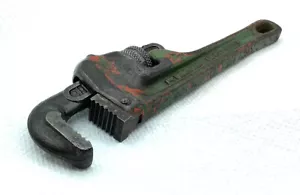 Vtg Heavy Duty Ridgid 6” Pipe Wrench Oil Hardened, Straight, Great Teeth - Picture 1 of 7