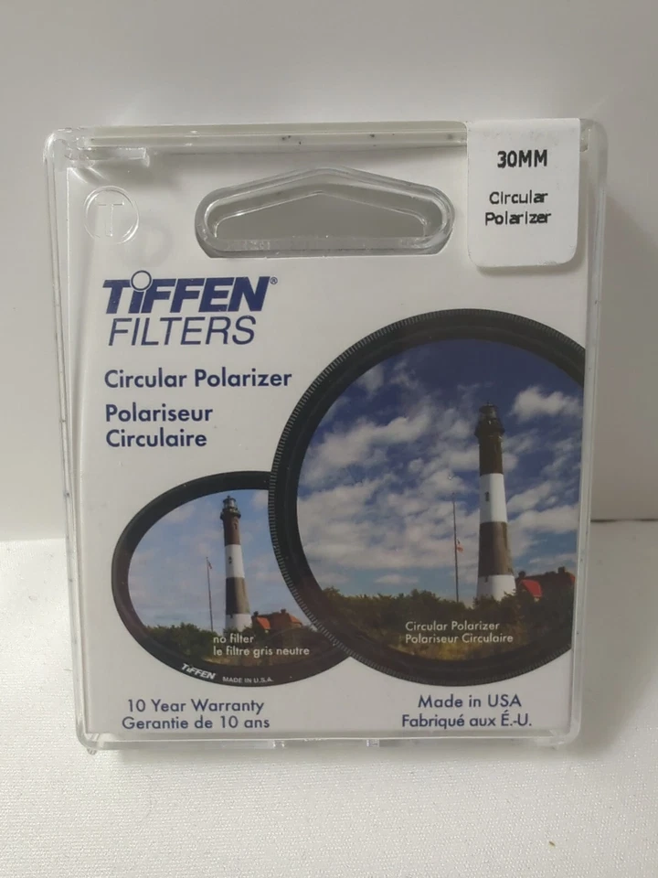 Tiffen Filters Lens 30mm Circular Polarizer Made In The USA New Never Used  - Image 1 of 4