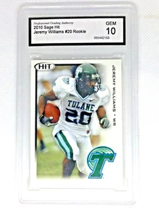 2010 SAGE Hit Silver Jeremy williams #20 Rookie RC PGA Gem 10 - Picture 1 of 2