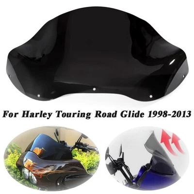 13 «Черная волна ветровое стекло ветровое стекло подходит для Harley Touring Road скольжения 1998-2013 - Изображение 1 из 4