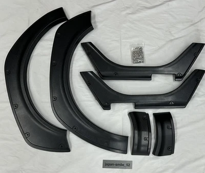 JDM Fender Over Arch Trim black ABS 6 Piece for DAIHATSU Hijet Truck S500P S510P Foto 1 de 4