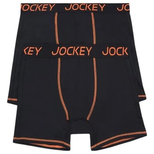 12 X Mens Jockey Performance Active Midway Micro Trunks Black Underwear - Picture 1 of 8