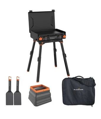 Портативный набор для кемпинга Blackstone 20 дюймов с подставкой, 2 горелки, чехол - Изображение 1 из 4