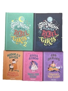 Lot of 5 Rebel Girls Books HC – Good Night Stories + Biography Empowering Women - Picture 1 of 13