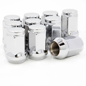 100 Lug Nuts Bulge Acorn 12x1.5 Chrome Chevrolet - Picture 1 of 2