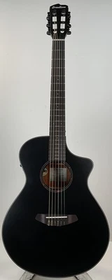 Guitarra Breedlove Discovery S Concert CE Nylon A-E - Negro Satinado - Sintonizador Defectuoso Foto 1 de 4