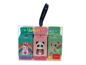 Legami YUMMI 3er Set Radiergummi Duft Erdbeer Vanille Traube Einhorn Panda Koala - Bild 1 von 2