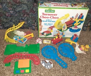 VINTAGE 1993 TYCO VORSCHULE SESAMSTRASSE UMSCHLAG CHOO CHOO ZUG #7030 - Bild 1 von 6