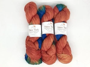 Yarn: Baah New York SW Merino Fingering 400 yds 100g Party Bus - Lot of 3 - Picture 1 of 5