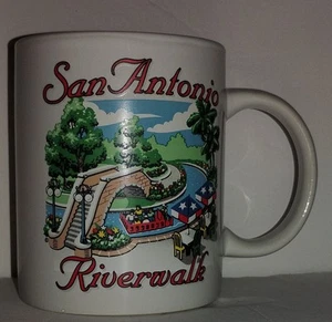 San Antonio Riverwalk Texas Souvenir Coffee Mug Tea Cup Multi Color  - Picture 1 of 6