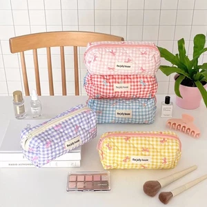 Large Capacity Pen Bag Floral Stationery Bag Multi-function Cosmetic Bag Gift - Picture 1 of 14