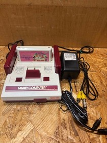 Nintendo Famicom (FC) console, model number H1555532, includes software, service