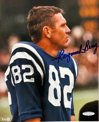 Raymond Berry signed Baltimore Colts NFL 8X10 Photo minor dings- COA (HOF) - Image 1 of 2