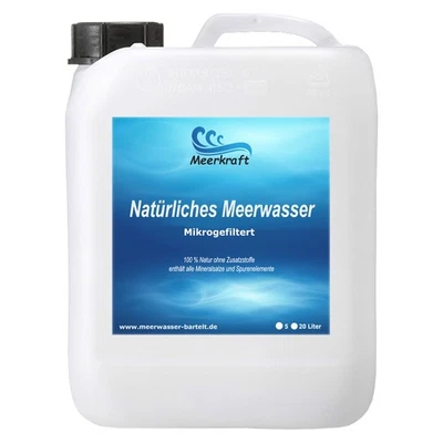 BARTELT HAUSMARKE Meerkraft natürliches Hypertonisches Meerwasser 5 Liter Mikrogefiltert