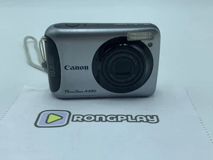 Canon PowerShot A490 fotocamera digitale, 10,0 MP, grigio argento macchia sensore AA - Foto 1 di 4