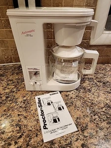 RARE FIND! Proctor Silex 12 Cup Automatic Drip Coffeemaker A6278 White - Picture 1 of 20